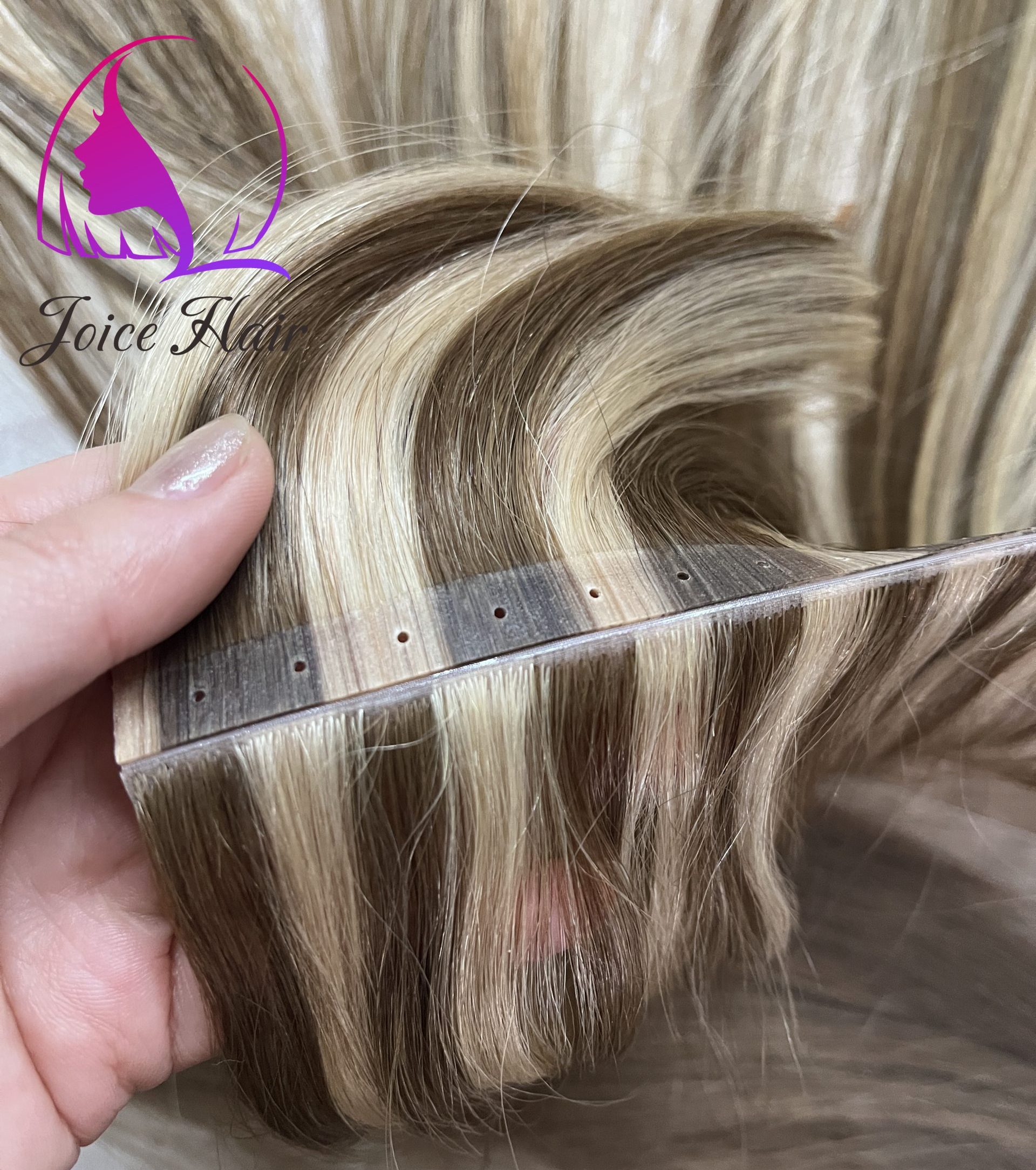 Double Tape Invisible Tape In Seamless Skin Weft With Small Hole Raw Virgin  HAIR EXTENSION - Joice Hair