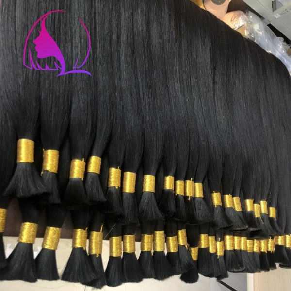 LOOSE HAIR BULK DOUBLE DRAWN NO WEFT REMY STRAIGHT HAIR BULK - Image 2