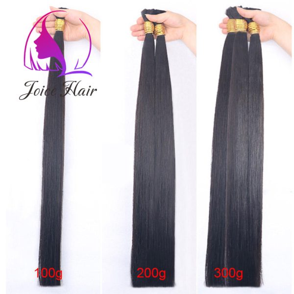 LOOSE HAIR BULK DOUBLE DRAWN NO WEFT REMY STRAIGHT HAIR BULK - Image 4