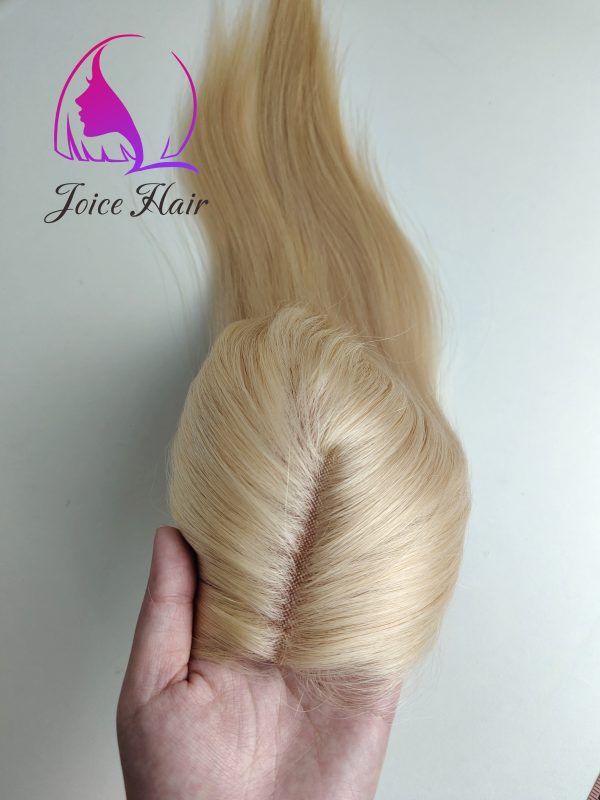 DOUBLE DRAWN MONO BASE 3X5 HAIR TOPPER EXTENSIONS PREMIUM HAIR - Image 2