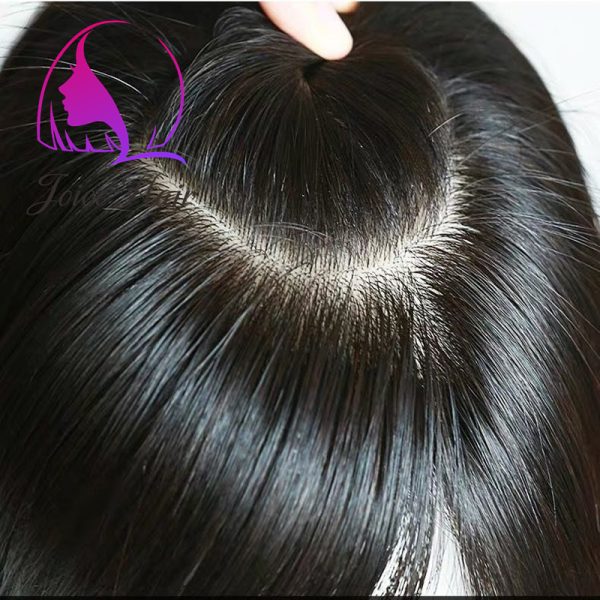 SILK BASE 4x4 HAIR TOPPER WOMAN TOUPEE EXTENSIONS PREMIUM HAIR - Image 2