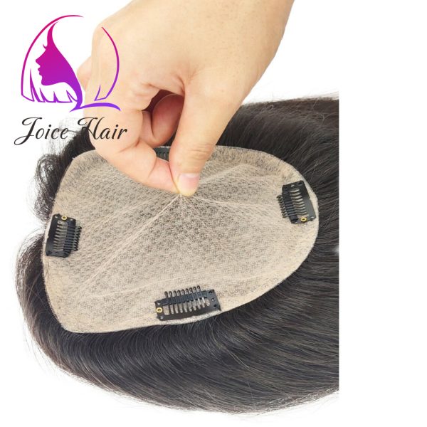 SILK BASE 5x5 HAIR TOPPER WOMAN TOUPEE EXTENSIONS PREMIUM HAIR - Image 3
