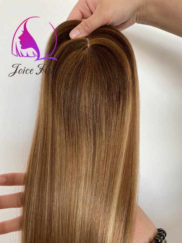 SILK BASE 5x6.5 HAIR TOPPER WOMAN TOUPEE EXTENSIONS PREMIUM HAIR - Image 5