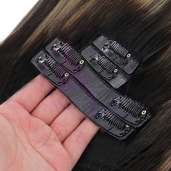 REMY HAIR PU SAMELESS CLIP INS HAIR EXTENSION - Image 3