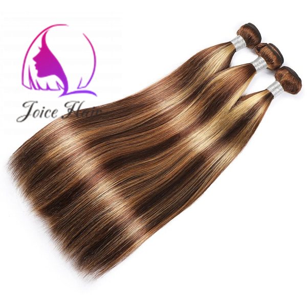 Highlight 4/27 Color Hair Bundles Honey Blonde Human Hair 3 Bundles