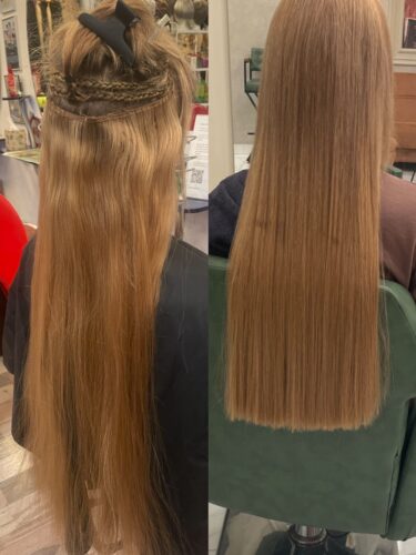 Click to view full screen GENIUS WEFTS HAIR EXTENSION RAW VIRGIN HAIR photo review