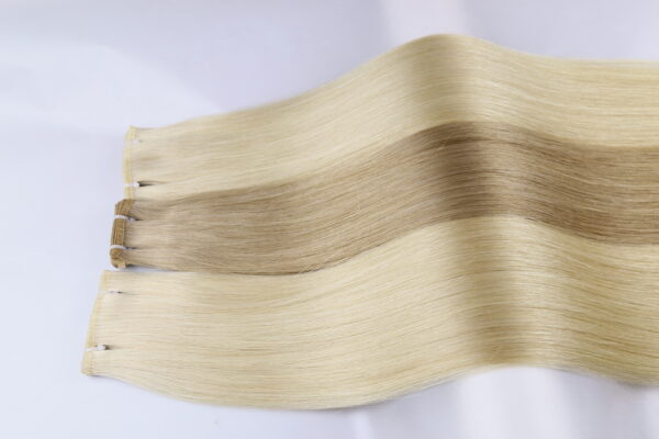 FLAT WEFTS PREMIUM HAIR EXTENSION SOLID LIGHT COLOR