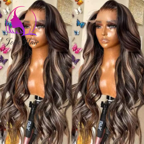 Joice Hair 13x4 Brown Blonde Body Wave Balayage Highlights Wig
