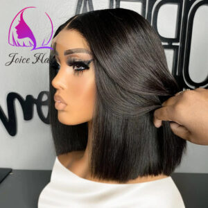 Joice hair 200% High Density Blunt Cut Lace Frontal/Closure Bob Wig