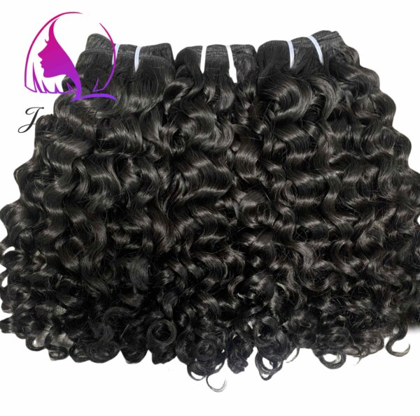 JOICE HAIR CUSTOMIZED CURLY WAVE HAIR BUNDLE NATURAL COLOR HUMAN HAIR BUNDLE - Image 2