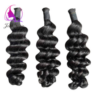 LOOSE HAIR BULK LOOSE DEEP CURLY FOR BRAIDING NO WEFT REMY HUMAN HAIR BULK