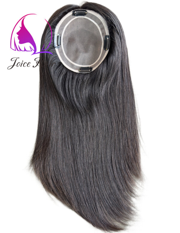 MONO BASE 5.5X6 HAIR TOPPER EXTENSIONS PREMIUM HAIR 16 INCH - Image 2