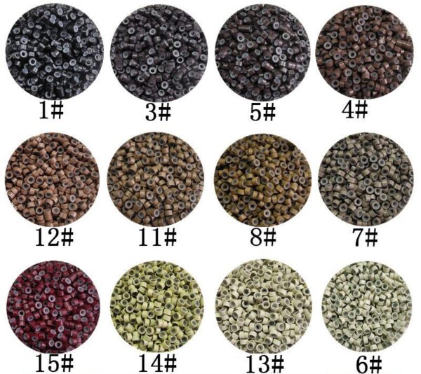 Hair Extension Ring Silicone ring Beads1000 Pieces/Bottle