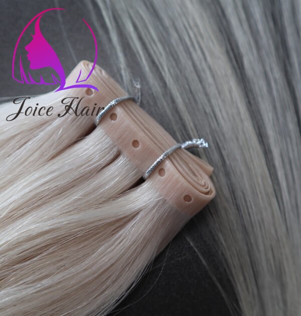 BUTTERFLY WEFT PU SKIN WEFT DOUBLE TAPE HAIR EXTENSION PREMIUM HAIR (Solid Light Color)