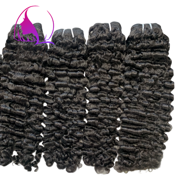 BURMESE CURLY RAW VIRGIN HAIR BUNDLE CHINESE HAIR NATURAL COLOR