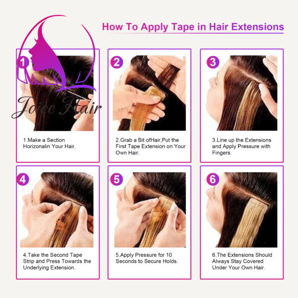 TAPE INS PREMIUM HAIR EXTENSION (Solid Light Color) 50g - Image 5