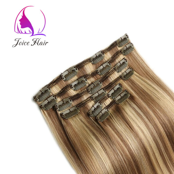 CLIP INS SET PREMIUM HAIR EXTENSION HIGHLIGHT COLOR MIX COLOR
