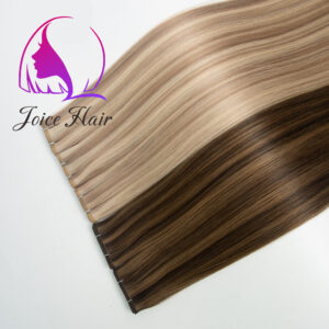 FLAT WEFTS PREMIUM HAIR EXTENSION (Piano Highlight Color)