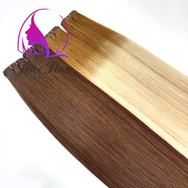 FLAT WEFTS PREMIUM HAIR EXTENSION HIGHLIGHT COLOR MIX COLOR