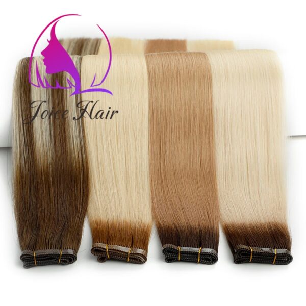 FLAT WEFTS PREMIUM HAIR EXTENSION OMBRE BALAYAGE COLOR