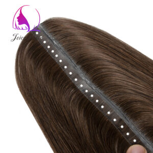 BUTTERFLY WEFT PU SKIN WITH INVISIBLE TAPE WEFT XO INVISIBLE WEFT EXTENSION PREMIUM HAIR(Solid Dark Color)