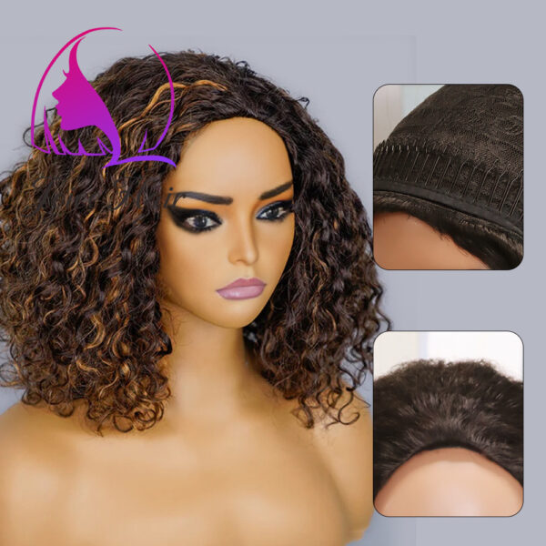 HALF WIG (Wear Go Half Wig) INVISIBLE HAIRLINE REMY HAIR WIG ALL TEXTURE