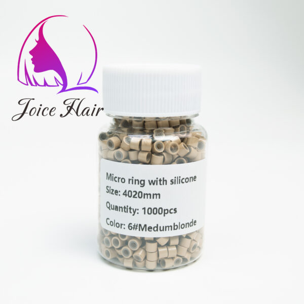 Hair Extension Ring Silicone ring Beads1000 Pieces/Bottle 40mmx20mm - Image 2