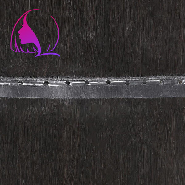BUTTERFLY WEFT PU SKIN WITH GENIUS WEFT EXTENSION PREMIUM HAIR(Solid Dark Color)