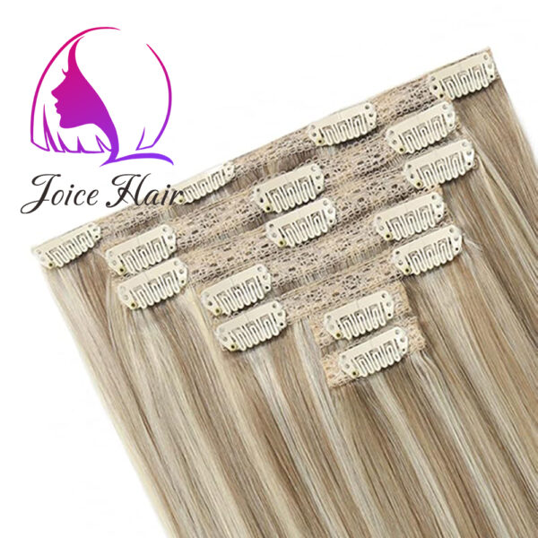 Lace Clip In Hair Extension Remy Hair (Piano Highlight Mix Color)