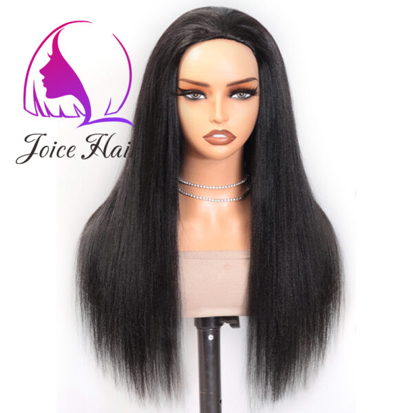 Wear and Go Guleless Half Wig Flip Over 3 in 1 Drawstring Invisible Hairline Wig Remy Hair
