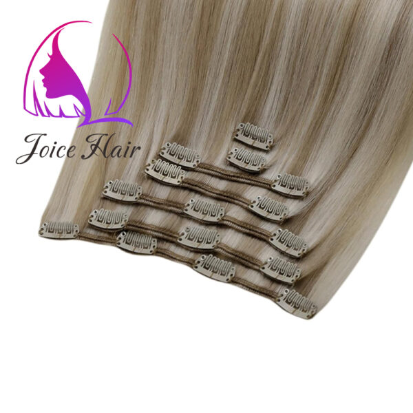 Clip In Hair Extensions Remy Hair (Piano Highlight Mix Color)