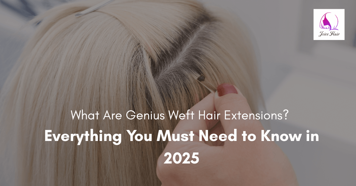 Applying genius weft hair extensions on blonde hair – JOICE HAIR tutorial for 2025