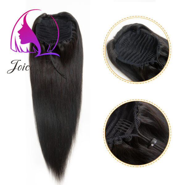Drawstring Ponytail Hair Extenstions Light Yaki Texture