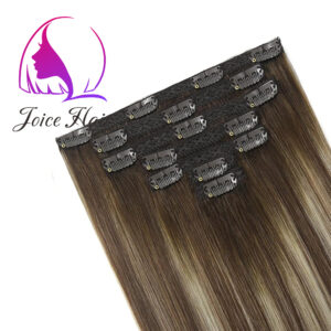 Lace Clip In Hair Extension Remy Hair (Ombre Balayage Color)