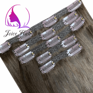 Lace Clip In Set Premium Hair Extensions(Dark Solid Color)
