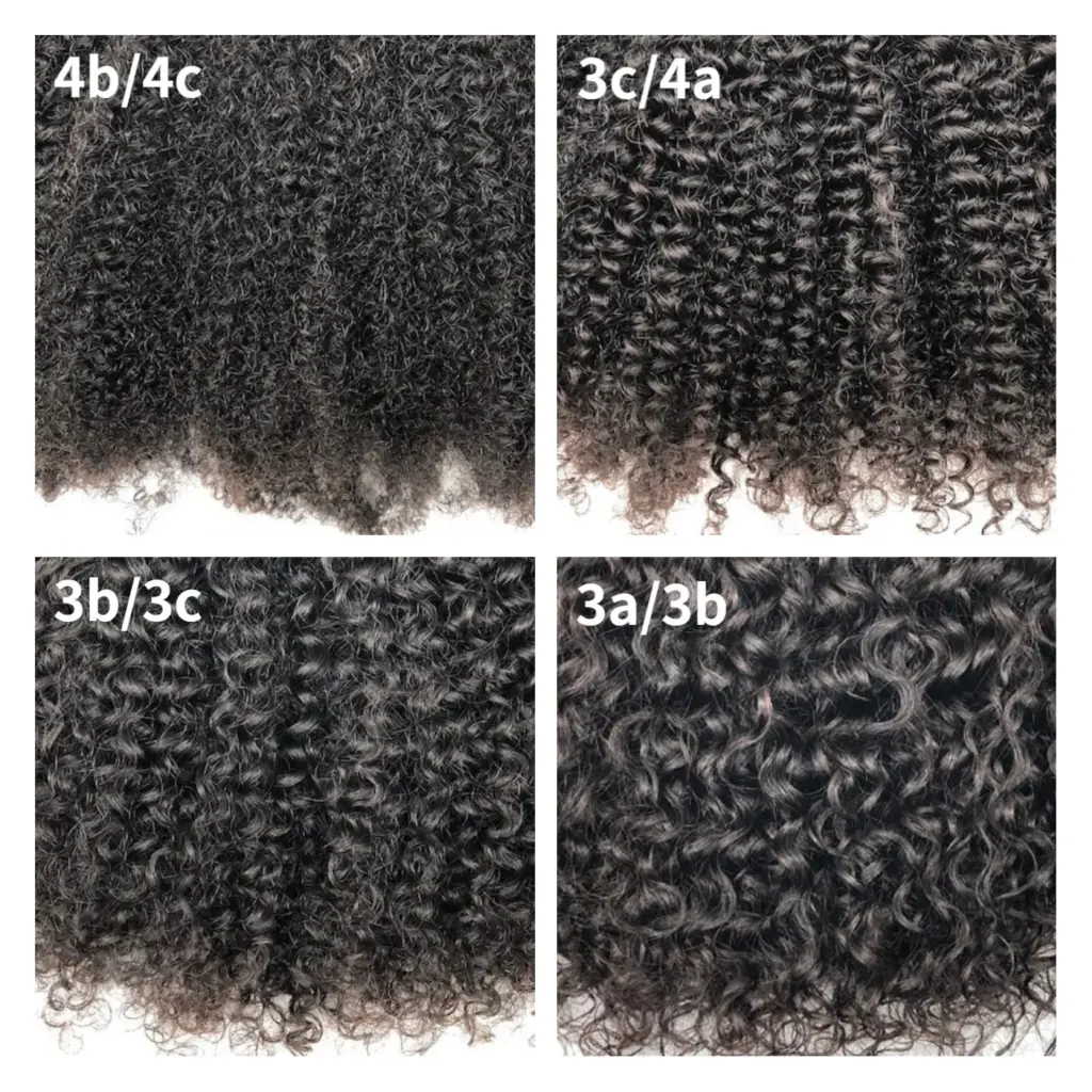 Afro Kinky Coily Curly Clip In Hair Extensions 3a/3b/3c/4a/4b/4c Yaki Hair Texture