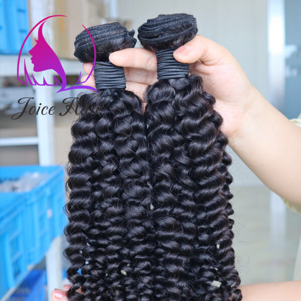 7mm Customized Kinky Curly Human Hair Bundle - Image 3