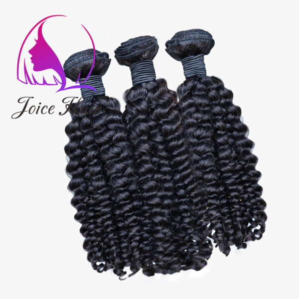 7mm Customized Kinky Curly Human Hair Bundle