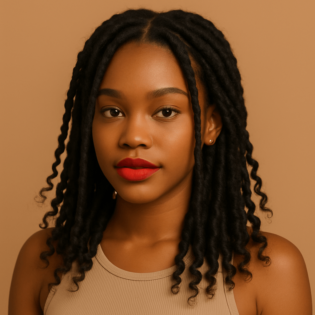 Dreamy Faux Locs with Curly Ends