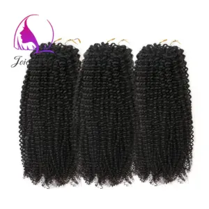 Feather Lite Crochet Human Hair Extensions Kinky Curly